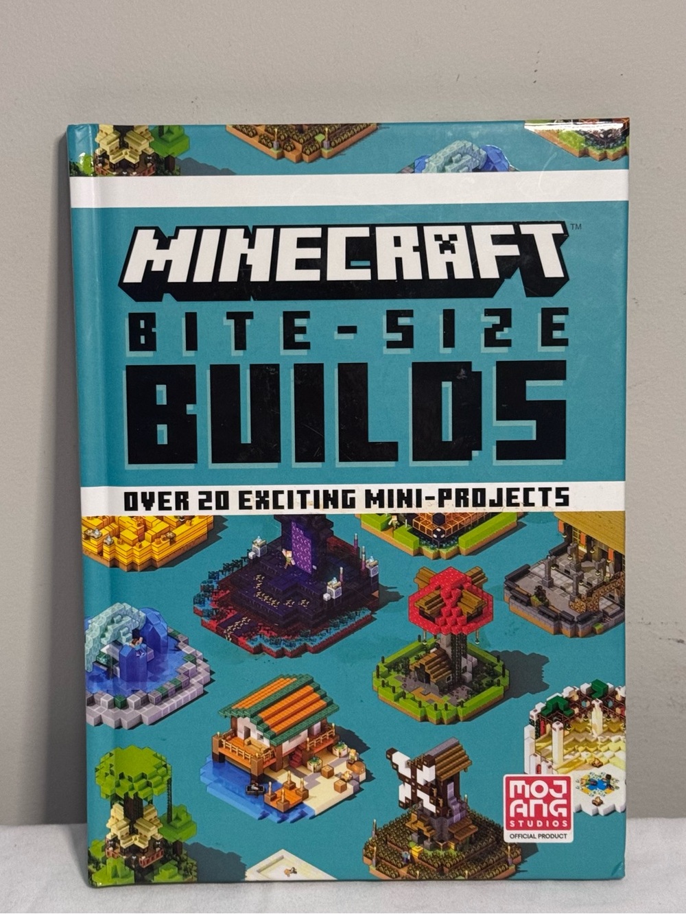 Minecraft Book Bite Size Builds by Mojang Hardcover Book